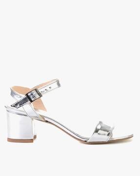 silver chunky sandals