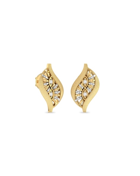 Buy Wearyourshine By Pc Jeweller 18kt Gold Diamond Studded Authentic Earring  on Snapdeal | PaisaWapas.com