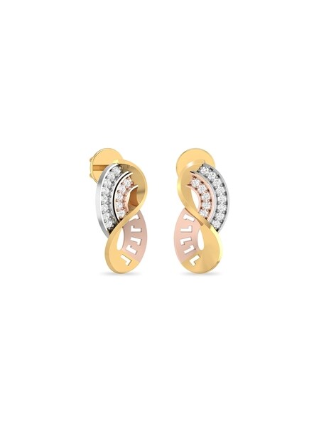 Buy Rose Gold Earrings for Women by Pc Jeweller Online | Ajio.com