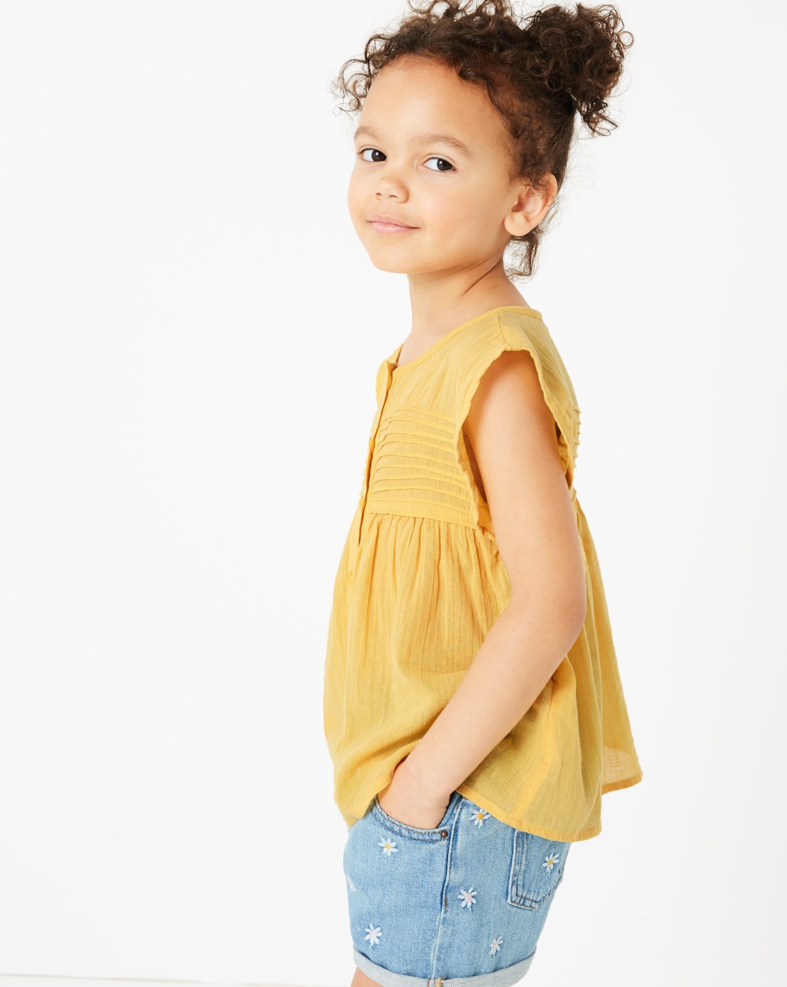 marks and spencer yellow top