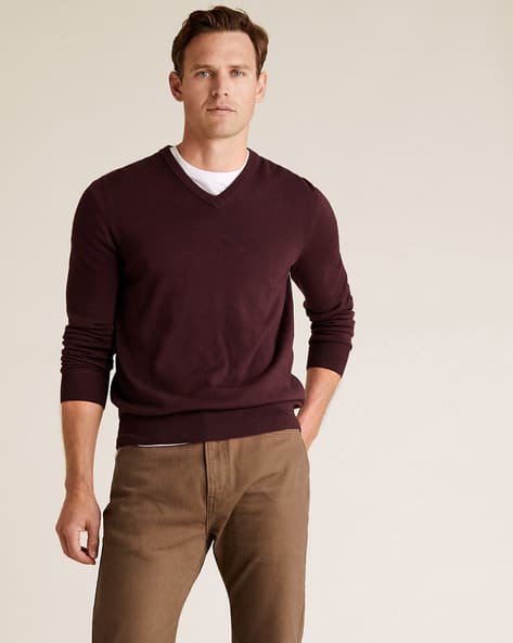Buy Maroon Sweaters \u0026 Cardigans for Men 