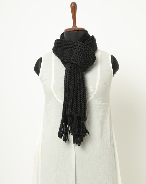 Knitted Stole with Tassels Price in India