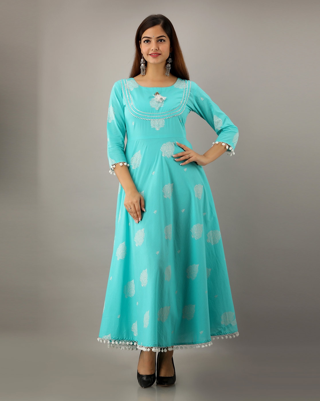 cotton flared kurta online shopping