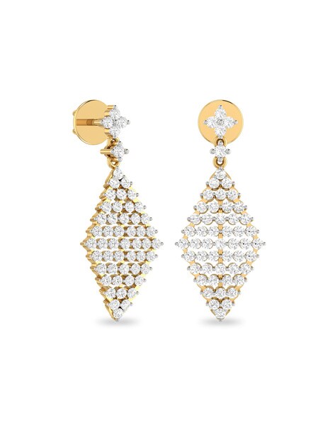 Glittering 22k Gold Earrings