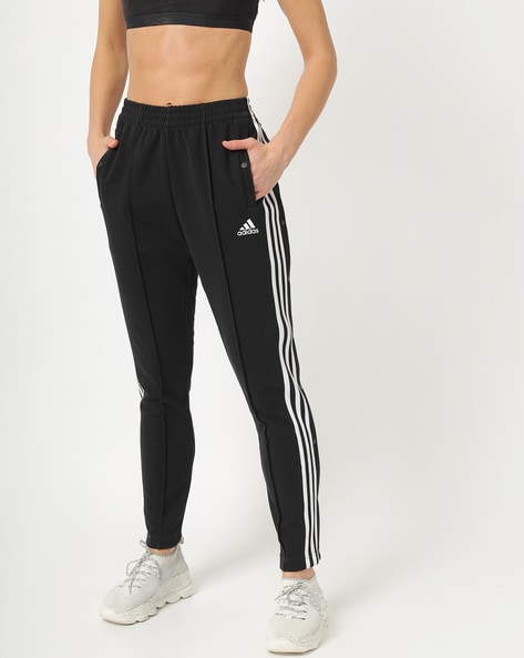 Track Pants with Contrast Stripes