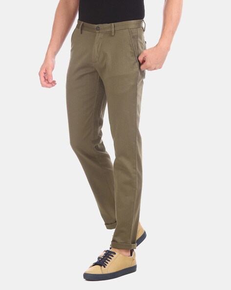 Khaki Slim Fit Women's Casual Corduroy Trousers - Buy Online in India @  Mehar