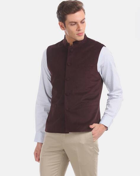 Buy Maroon Blazers Waistcoats for Men by ARROW Online