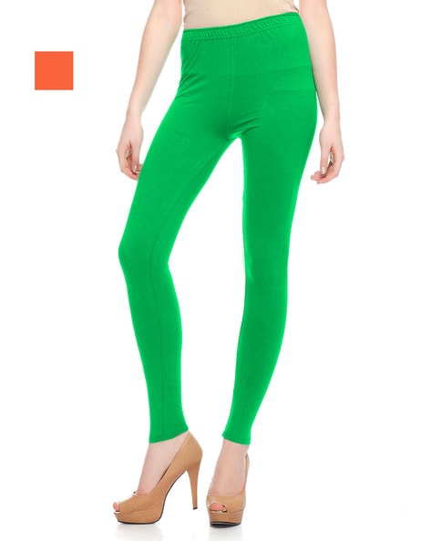 Buy Parrot Green Leggings for Women by SAKHISANG Online