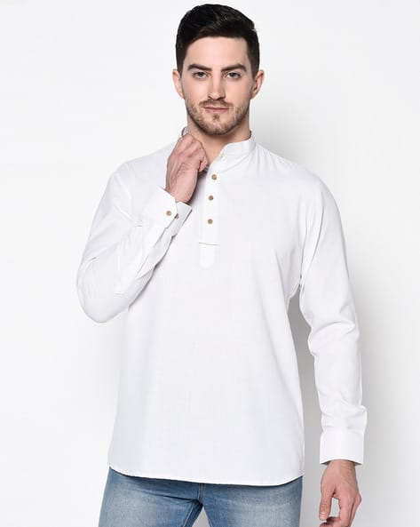Buy White Kurtas for Men by T Tabard 