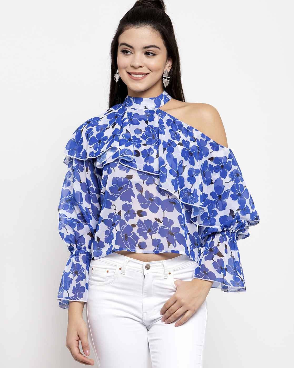 Buy Blue Tops for Women by Kassually Online