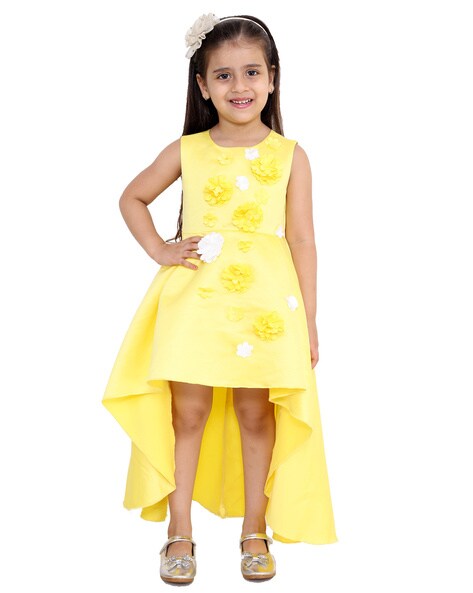 yellow colour dress for kids