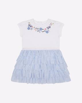 mothercare Embroidered A-line Dress with Ruffles-picture-19