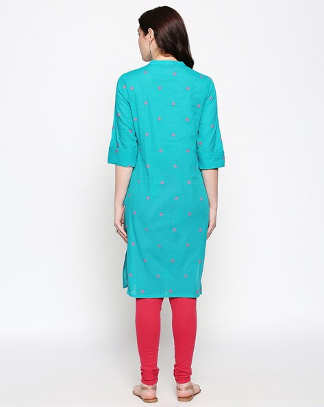 Buy Teal Blue Kurtas for Women by Rangmanch by Pantaloons Online