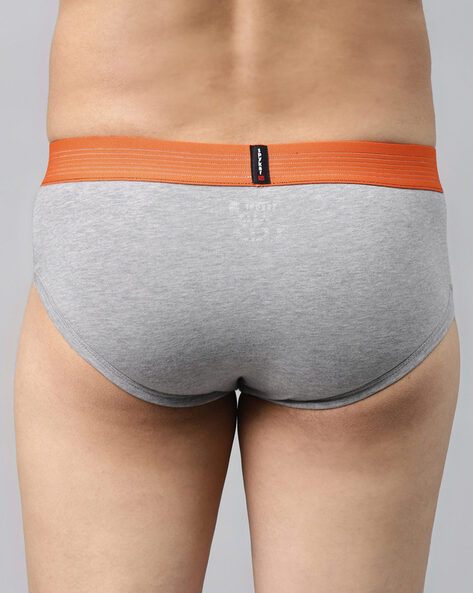 Buy Grey Briefs for Men by Underjeans by Spykar Online