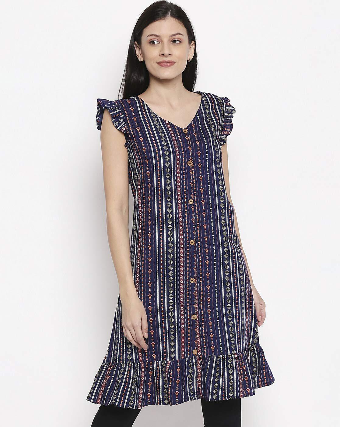 Buy Blue Kurtis & Tunics for Women by People by Pantaloons Online