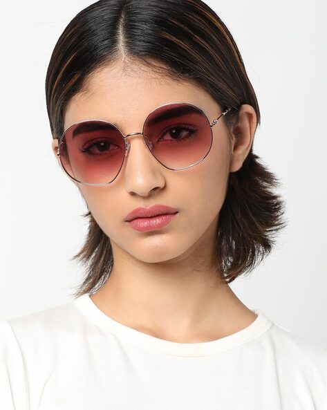 Trendy Round Sunglasses Rose Gold