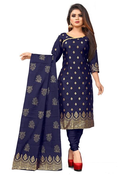 Printed Unstitched Dress Material Price in India