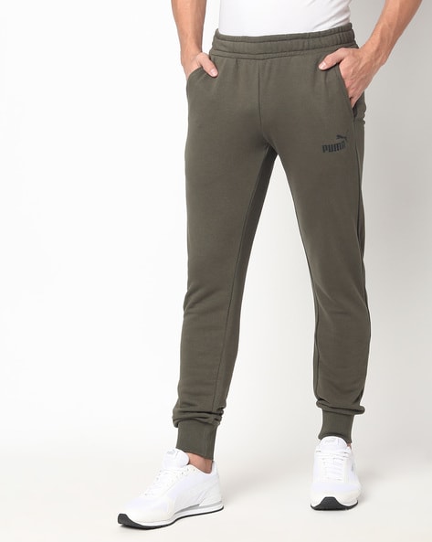 olive green puma sweatpants