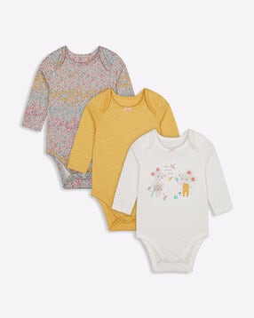 mothercare Pack of 3 Bodysuits-picture-16
