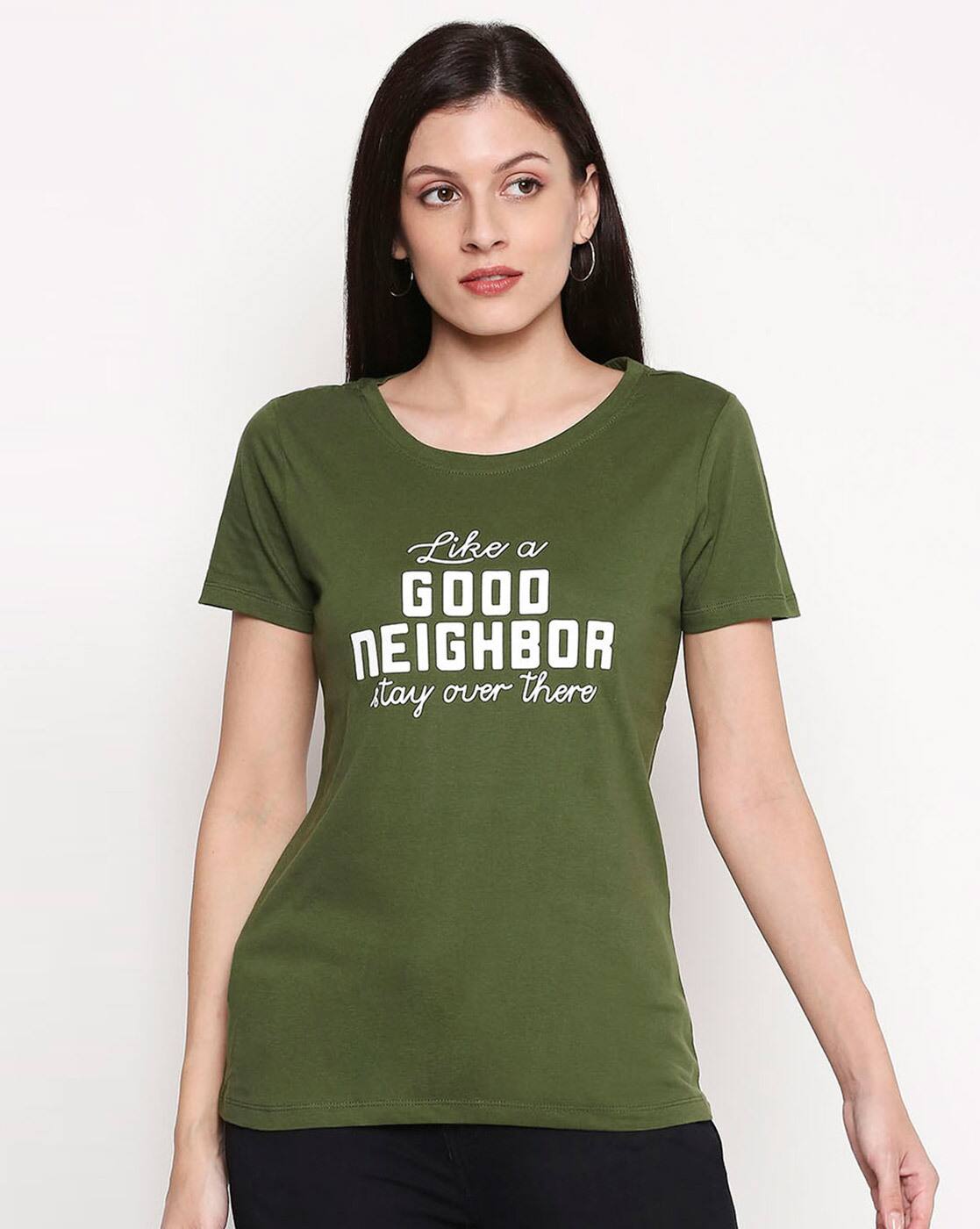 Buy Olive Tshirts for Women by Honey by 