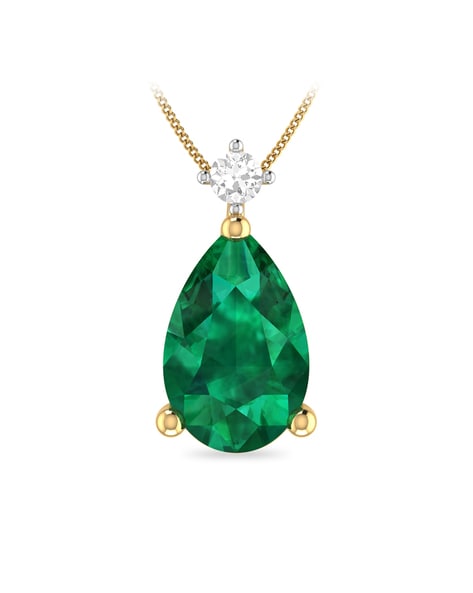 Green diamond deals pendant