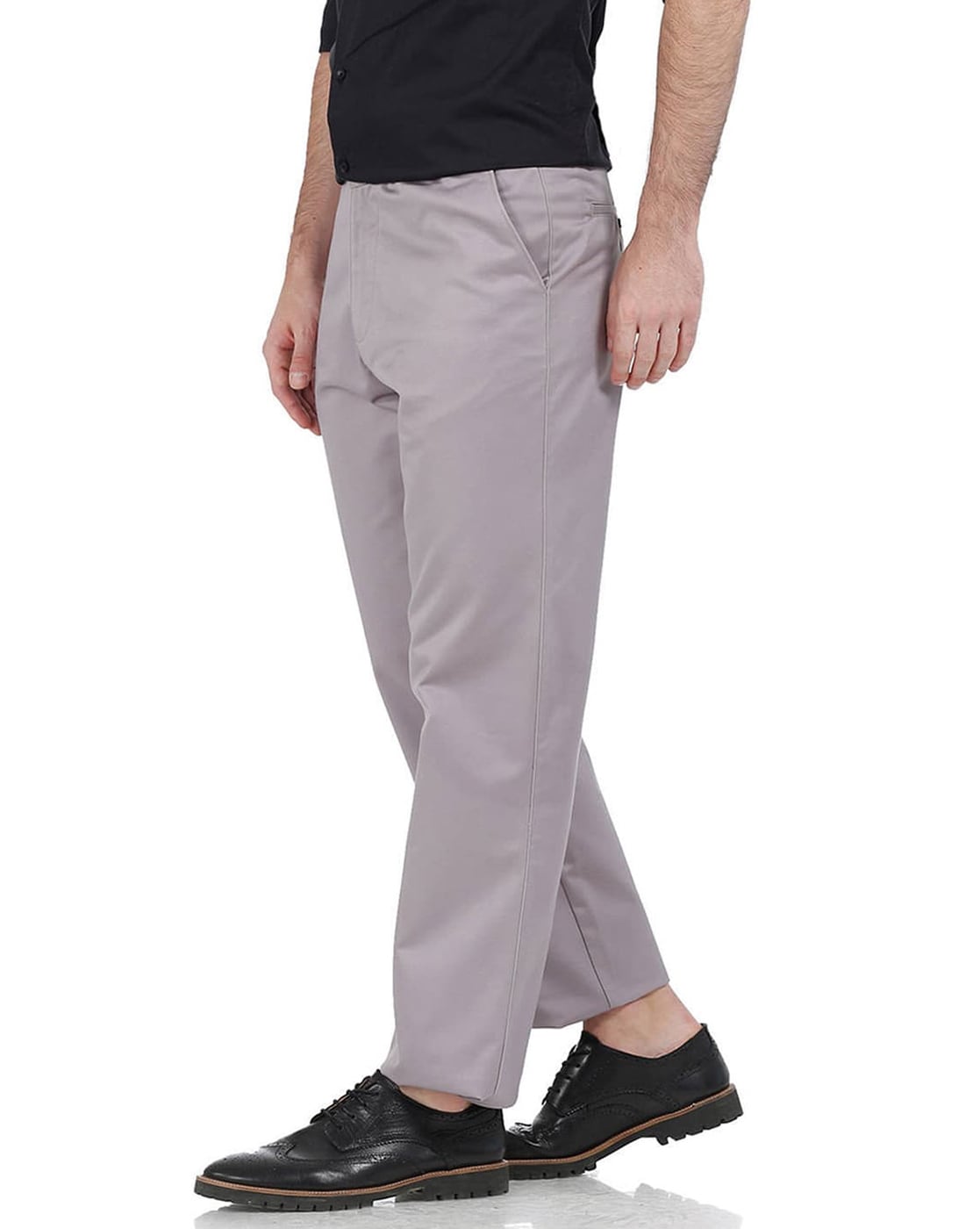 Buy Gloye Women White Solid, Self Design Lycra Blend Trousers (L) Online at  Best Prices in India - JioMart.