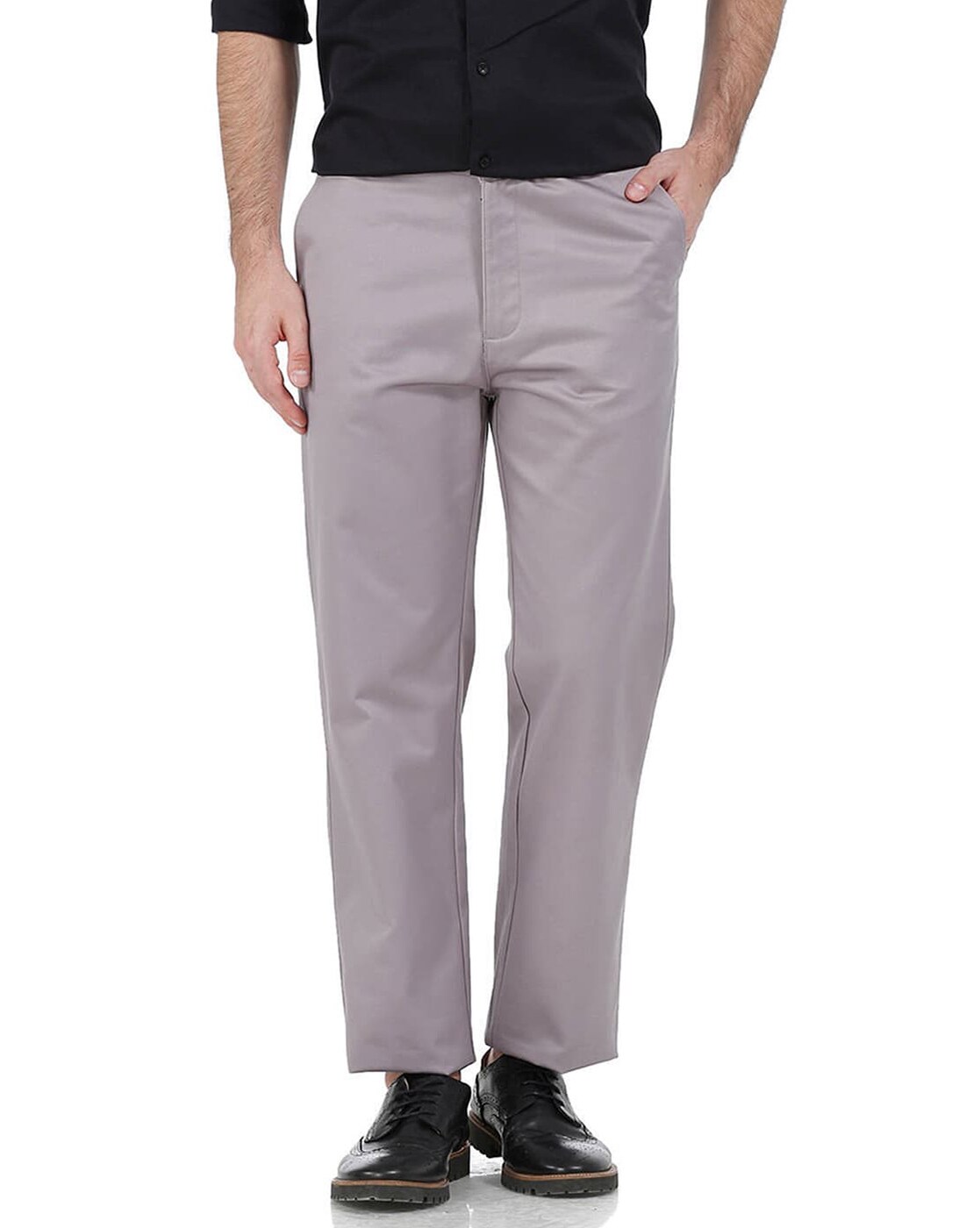 Buy MONTREZ Men Comfort Reguler Fit Cotton Cargos Trousers Brown at  Amazon.in