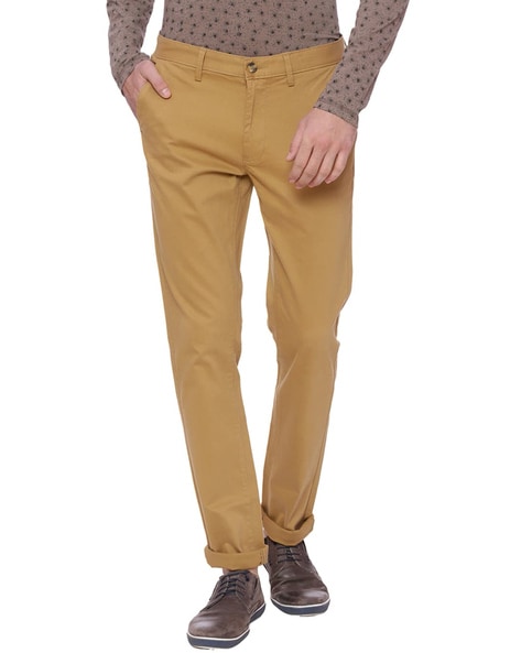 BASICS TAPERED FIT COFFEE LIQUEUR BROWN STRETCH TROUSER18BTR37647  freeshipping  BasicsLife