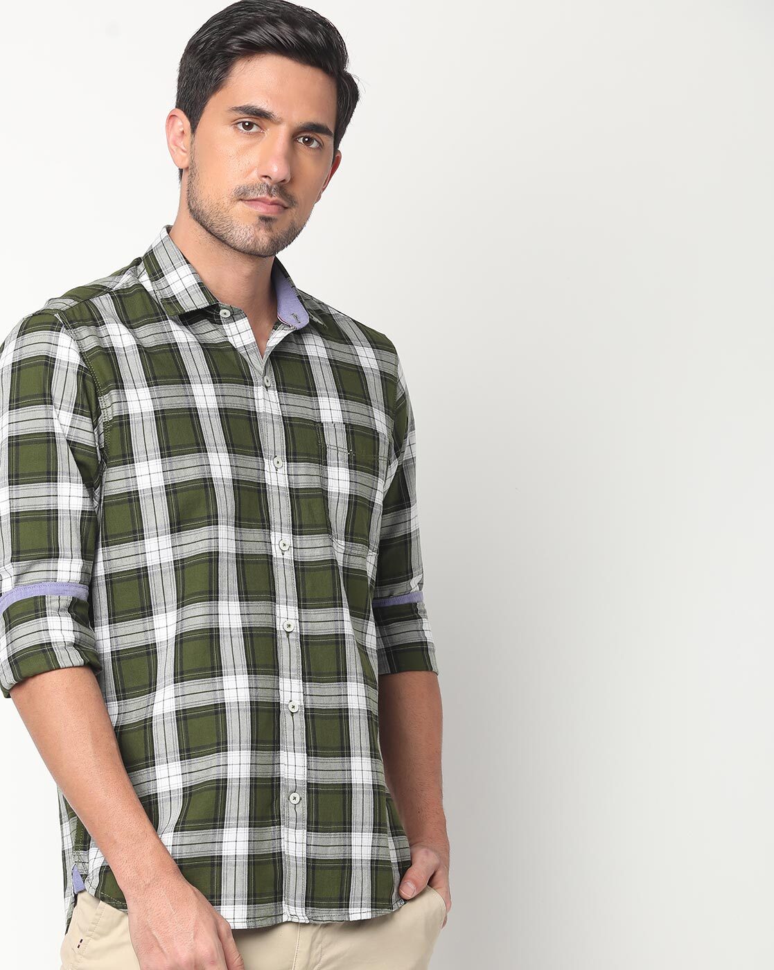 Buy Olive Green Shirts for Men by JOHN PLAYERS Online