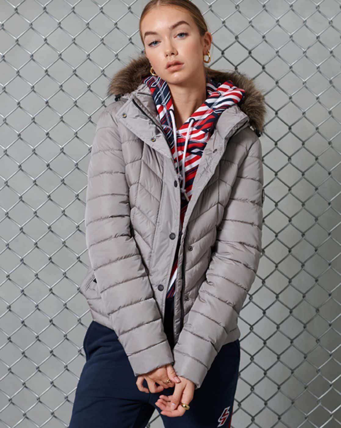 SUPERDRY Luxe Fuji Padded Hooded Jacket