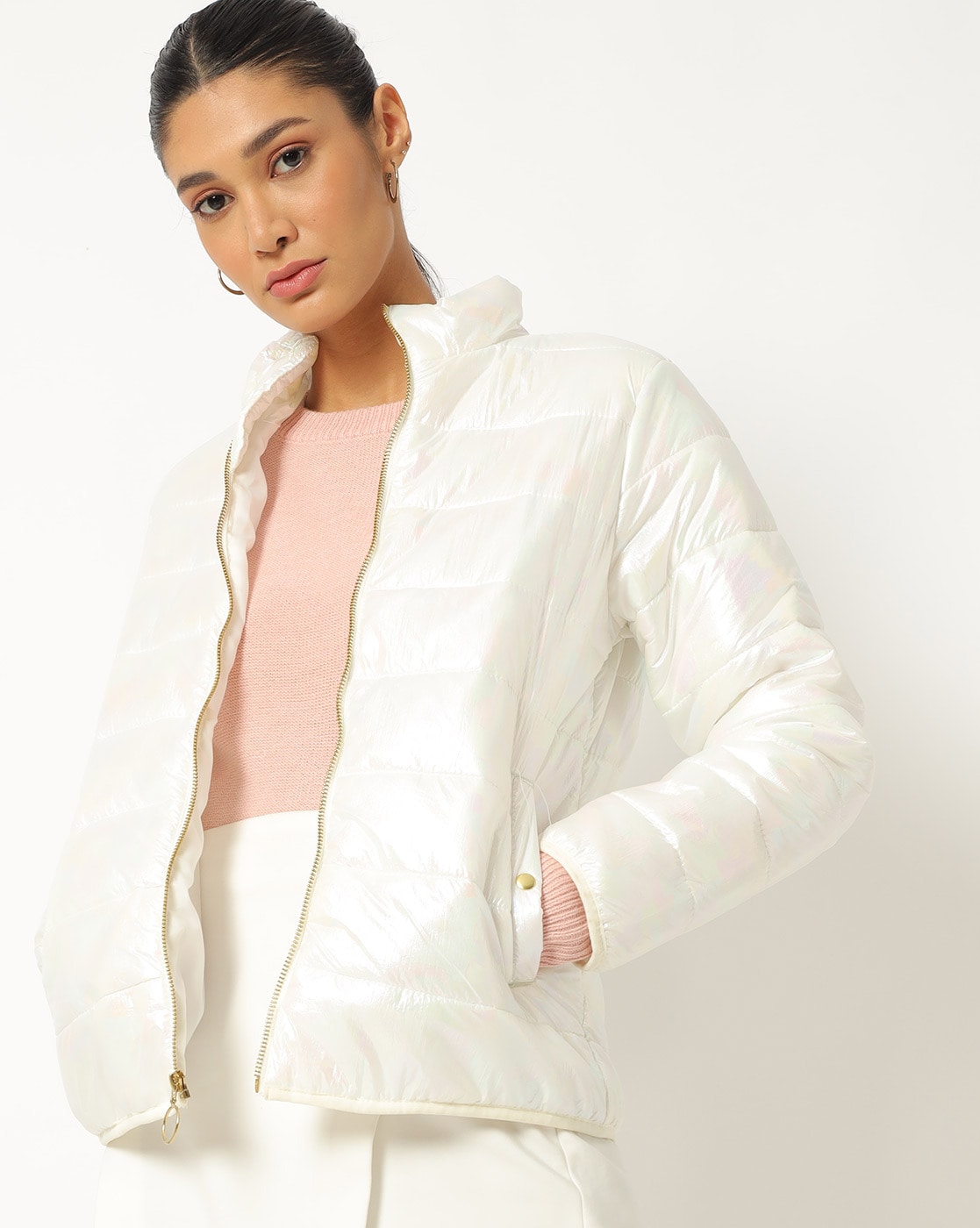 Buy Pink Jackets & Coats for Women by I Saw It First Online | Ajio.com