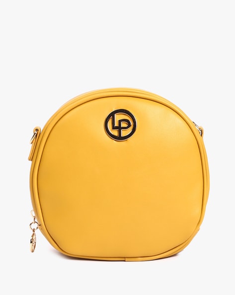 Yellow round crossbody on sale bag