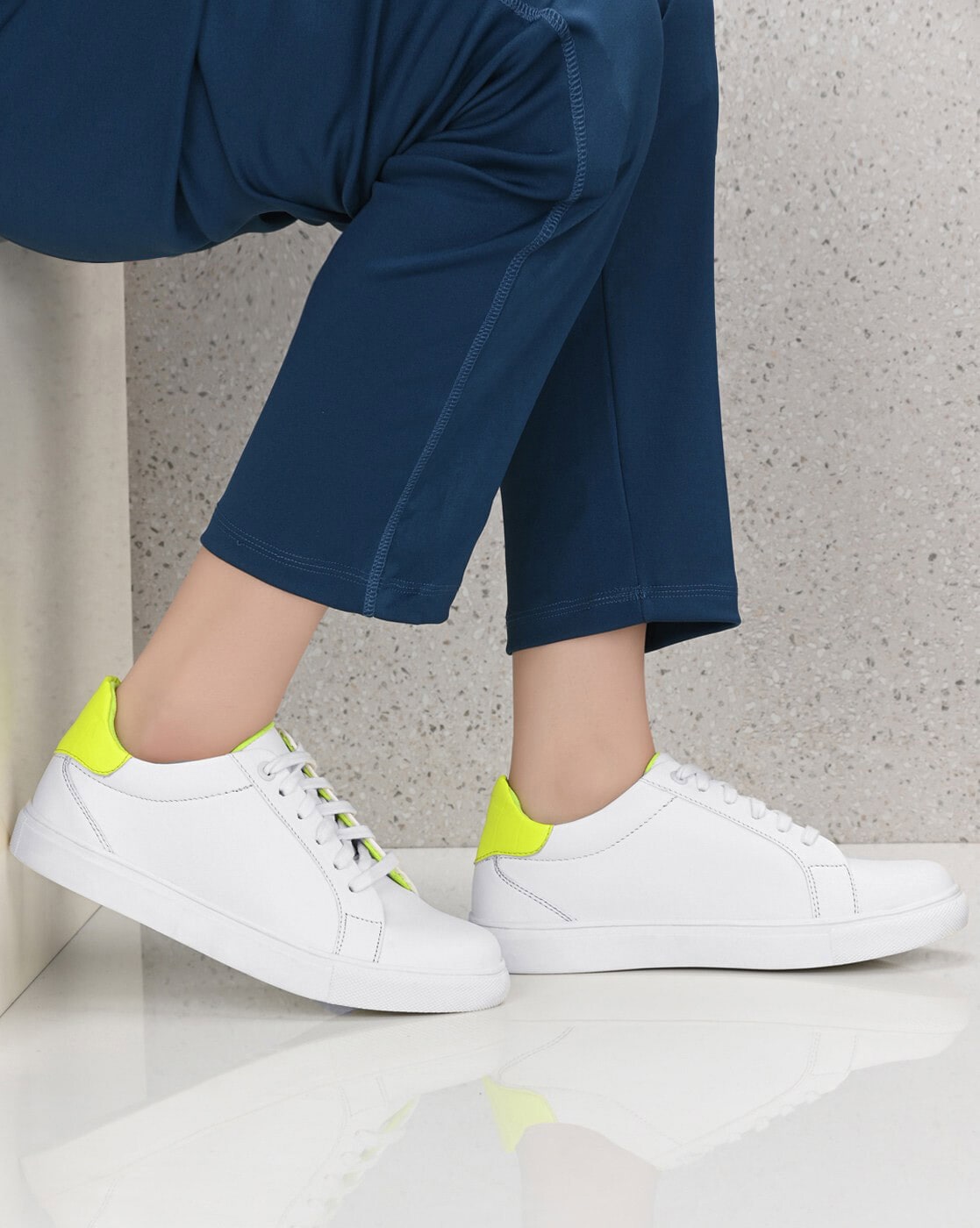 White and hot sale neon shoes