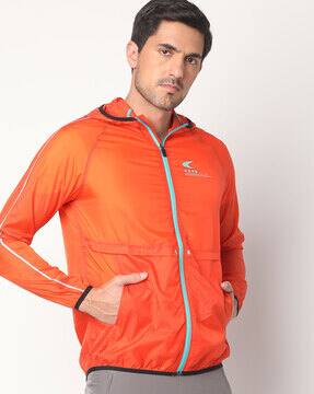 packable hooded windbreaker