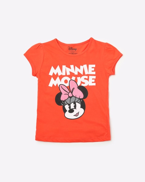red and white minnie mouse shirt