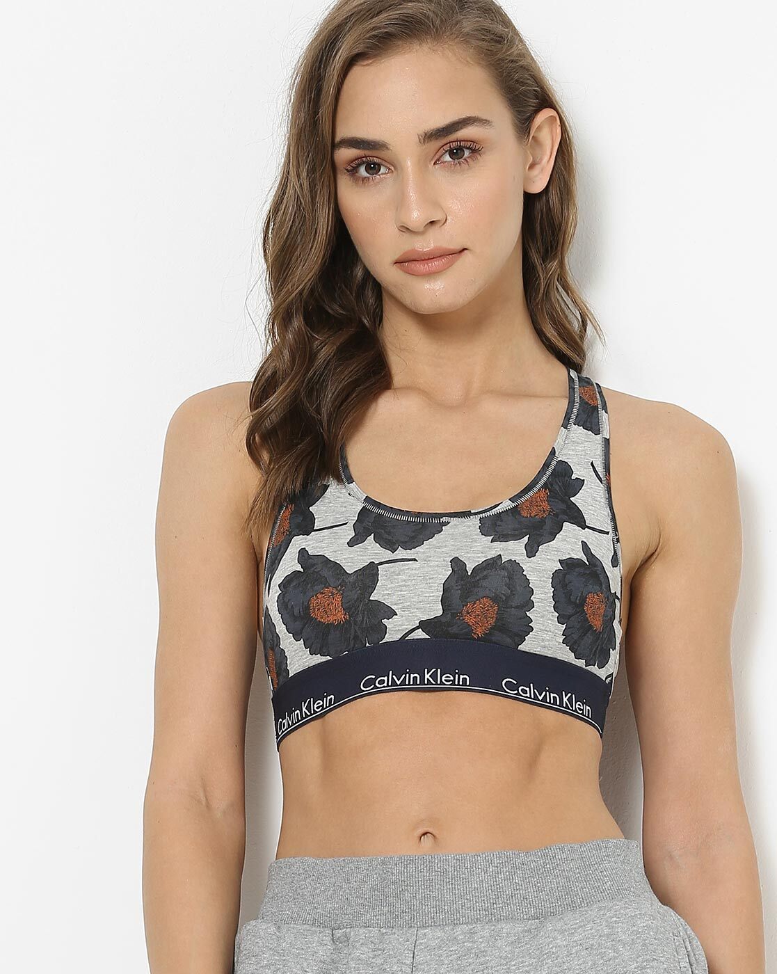 Buy Grey & Navy Blue Bras for Women by Calvin Klein Underwear Online |  