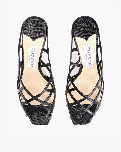 Buy Black Heeled Sandals for Women by Jimmy choo Online Ajio