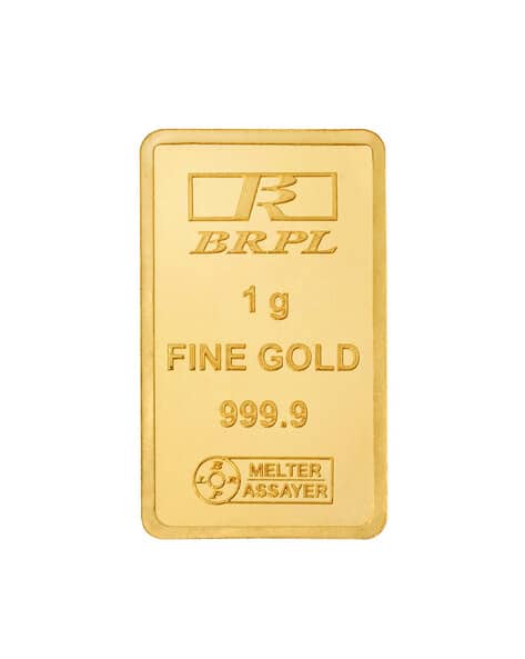 Bangalore Refinery 24KT (999.9) 1G Yellow Gold Bar (Yellow Gold)