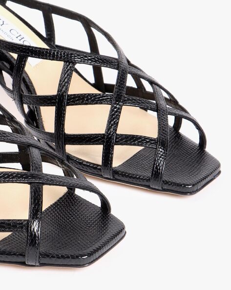 Buy Black Heeled Sandals for Women by Jimmy choo Online Ajio