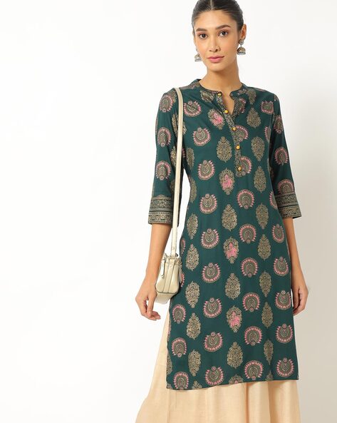 Buy Sea Green Kurtas for Women by AVAASA MIX N' MATCH Online | Ajio.com