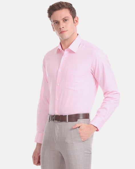 Buy Light Pink Shirts for Men by ARROW 