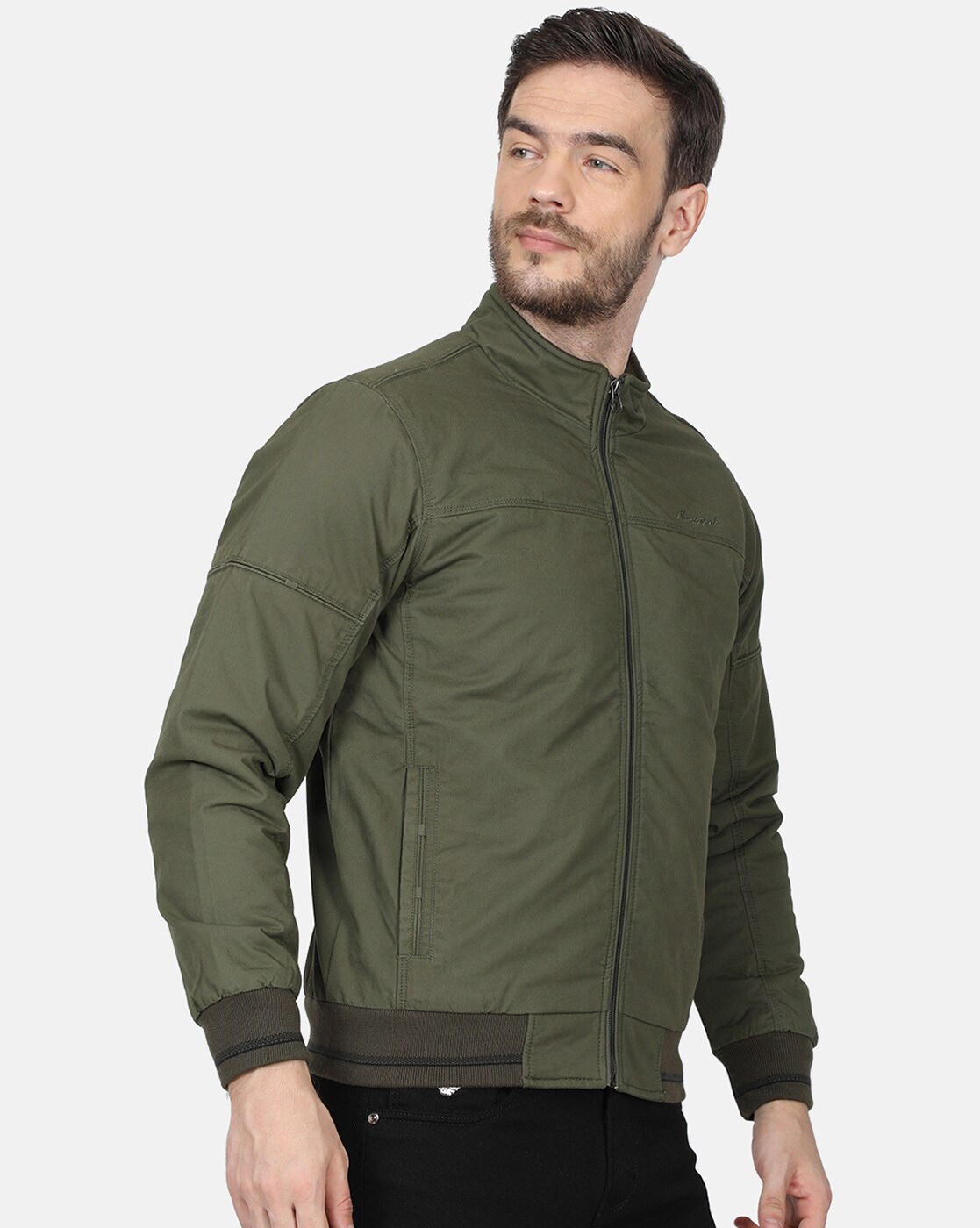 Buy Roadster Men Olive Green Solid Tailored Jacket - Jackets for Men  5453194 | Myntra
