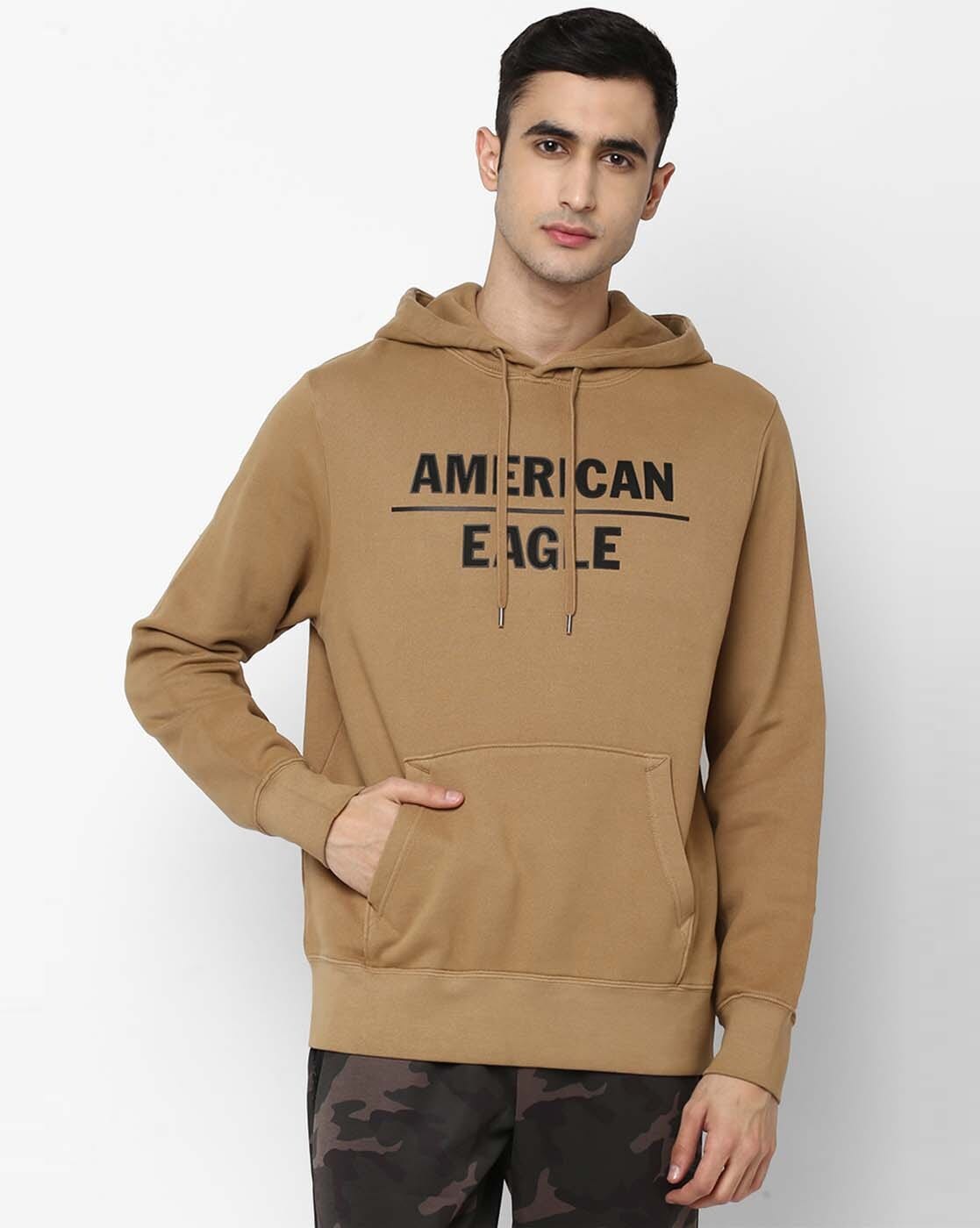 American eagle brown outlet hoodie