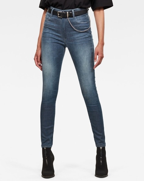 Kafey Washed Organic Cotton Skinny Fit Jeans