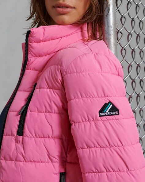 superdry fuji pink jacket