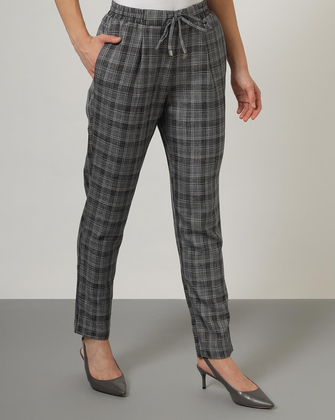 Buy Grey Trousers  Pants for Women by CODE BY LIFESTYLE Online  Ajiocom