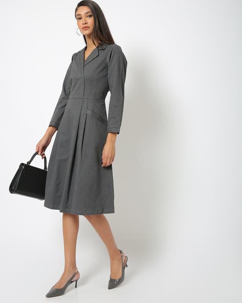 grey satin snake print blazer dress Grey Satin Snake Print Blazer Dress