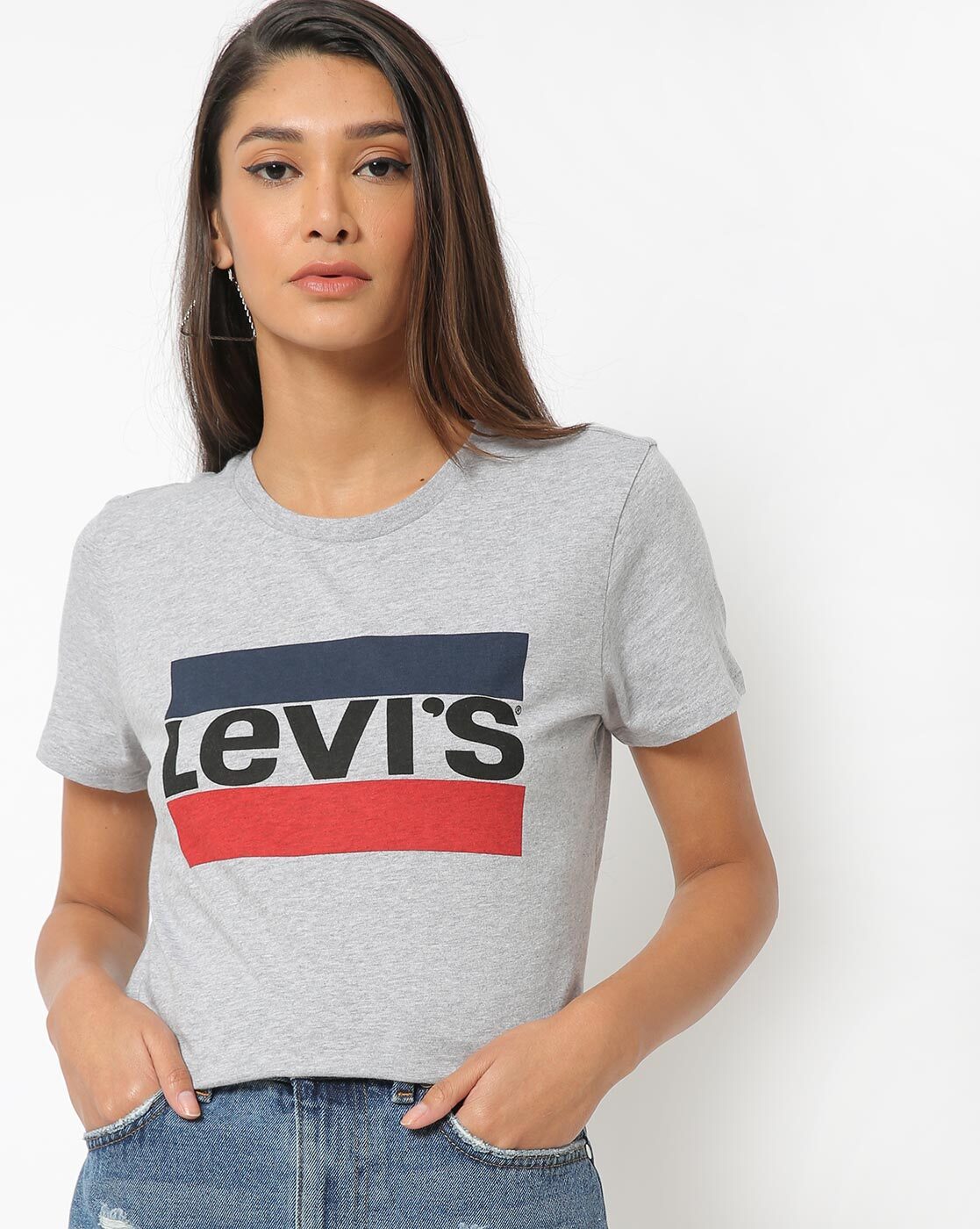 Buy Grey Tshirts for Women by LEVIS Online 