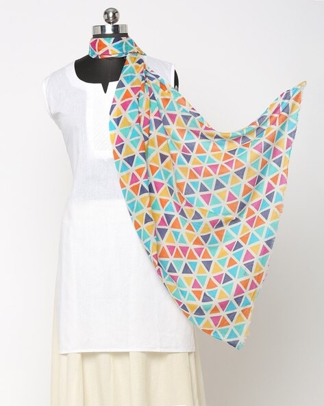 Geometric Print Stole Price in India