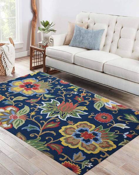 Blue Rugs Carpets Dhurries For, 5 X 6 Wool Area Rugs